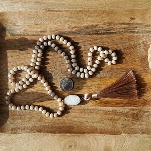 Anthropologie Spring Forward Druzy Quartz Necklace